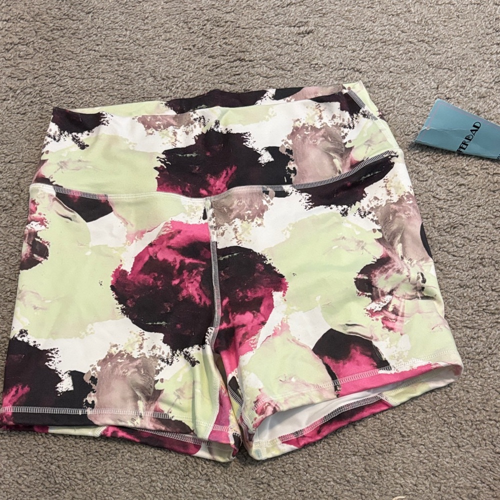 Fleo Women's Athletic Shorts - Pink, Black, Cream